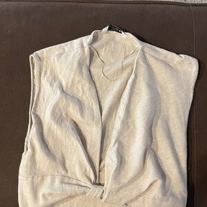 🤍 ZARA Linen Crop Top — Neutral Minimalist Style 🤍 sz M